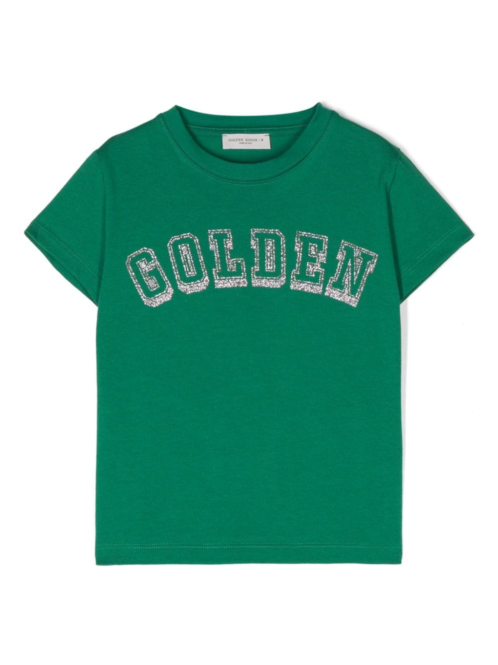 Golden Goose Kids glitter-detail cotton T-shirt - Green von Golden Goose Kids
