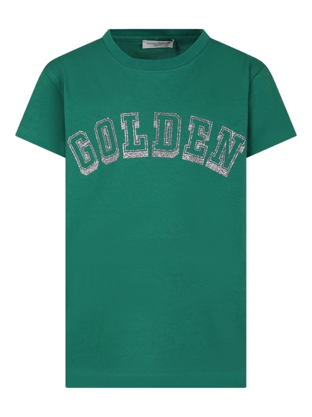 Golden Goose Kids logo-print cotton T-shirt - Green von Golden Goose Kids