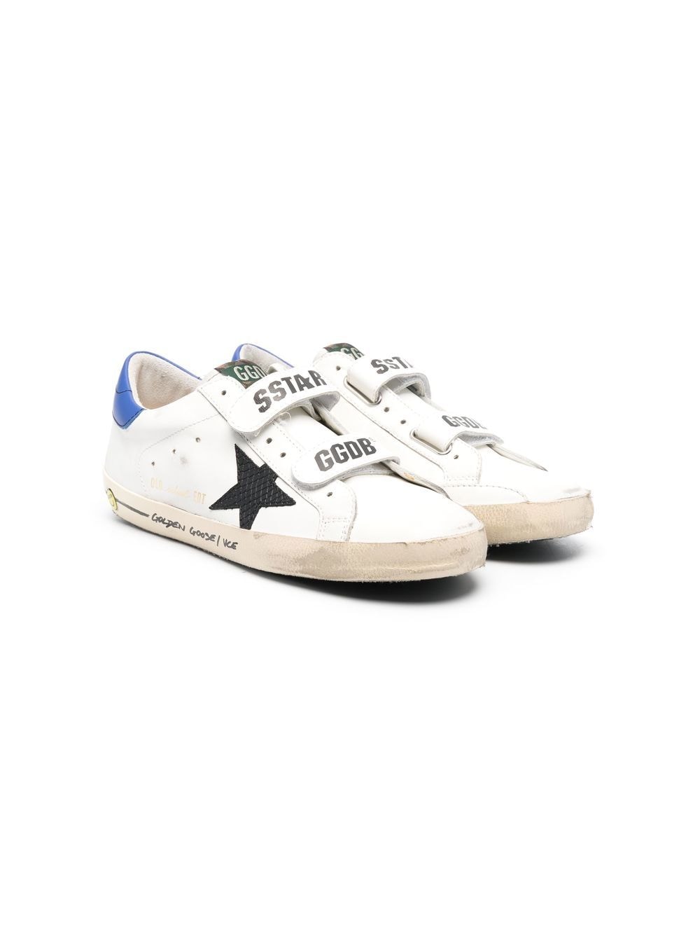 Golden Goose Kids logo touch-strap sneakers - White von Golden Goose Kids