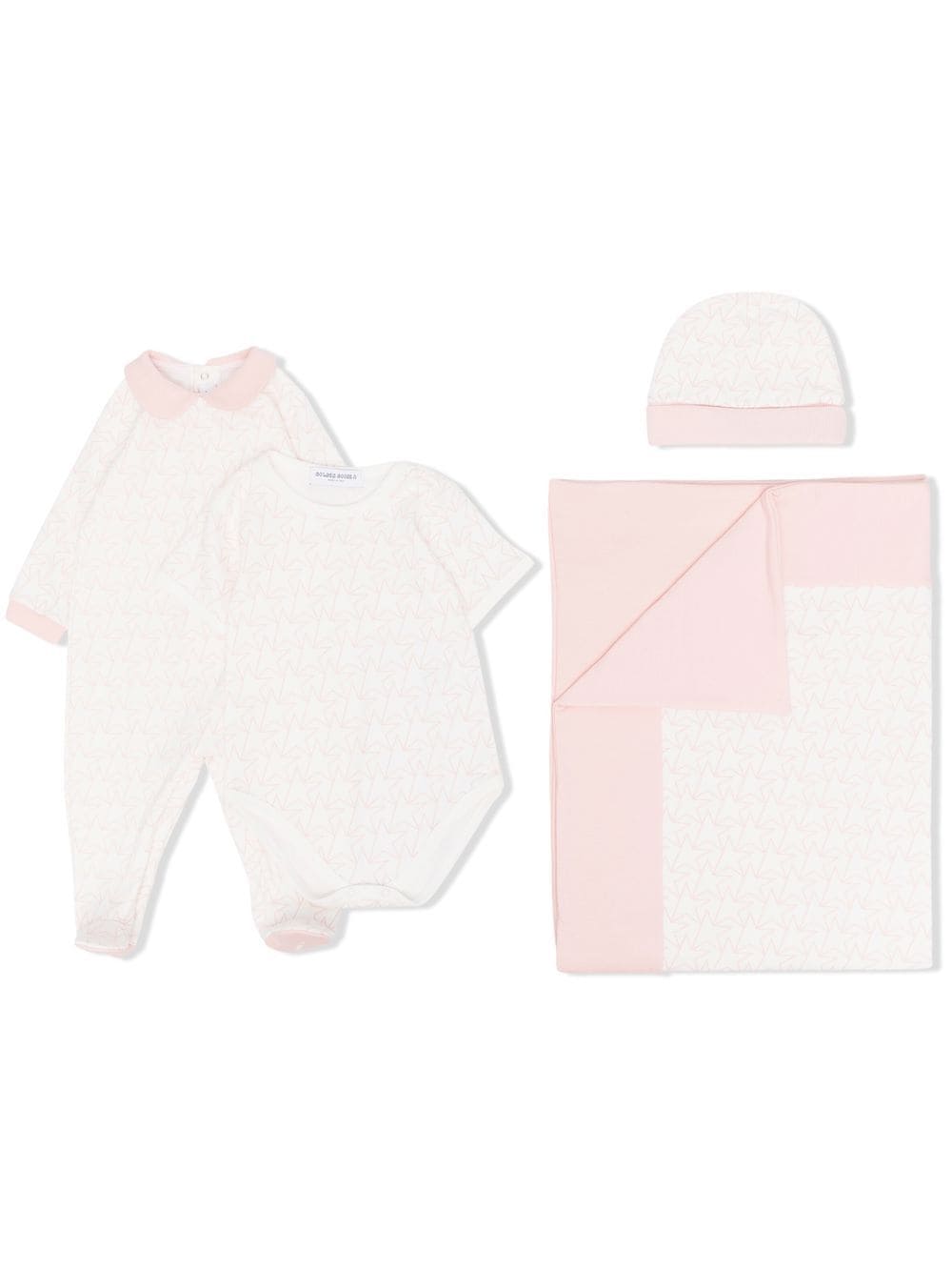 Golden Goose Kids star-print babygrow set - Pink von Golden Goose Kids