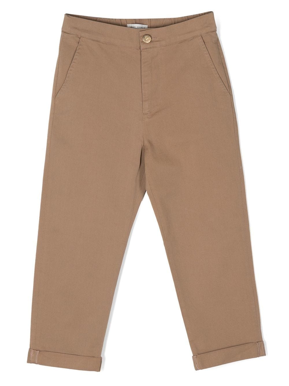 Golden Goose Kids stretch-cotton chino trousers - Brown von Golden Goose Kids