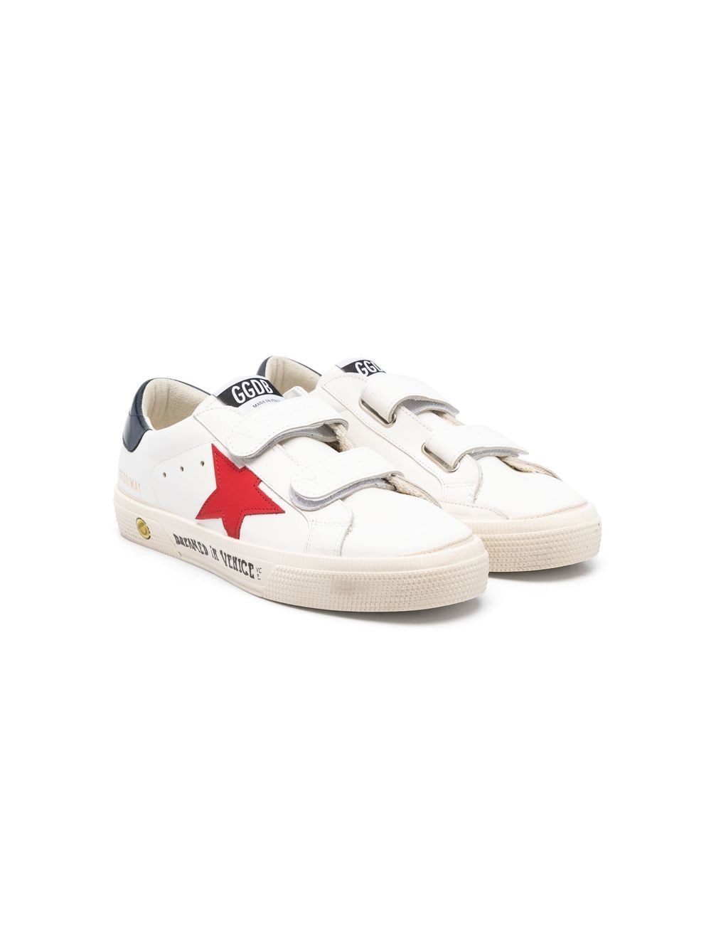 Golden Goose Kids touch-strap trainers - White von Golden Goose Kids