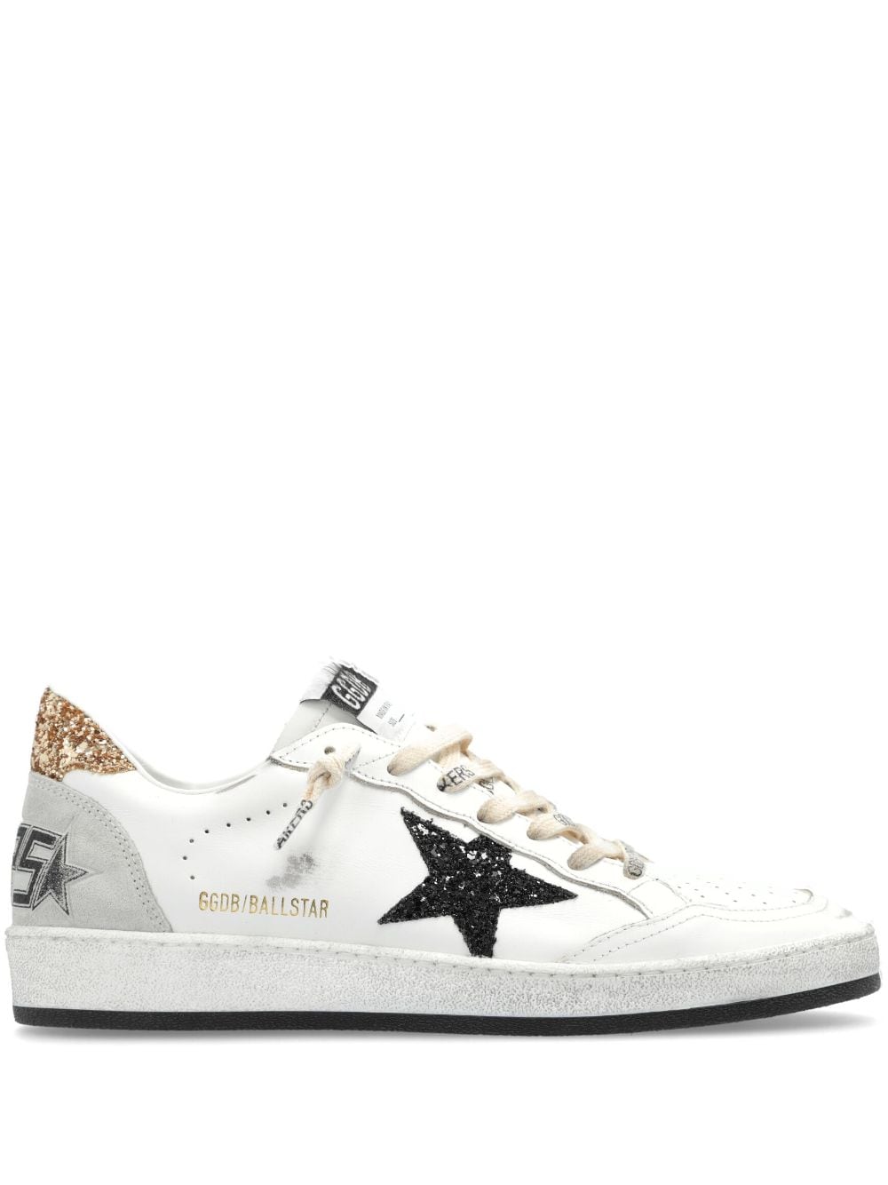 Golden Goose Ball Star leather sneakers - White von Golden Goose