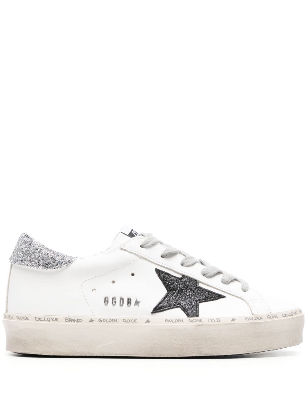 Golden Goose Hi Star leather sneakers - White von Golden Goose