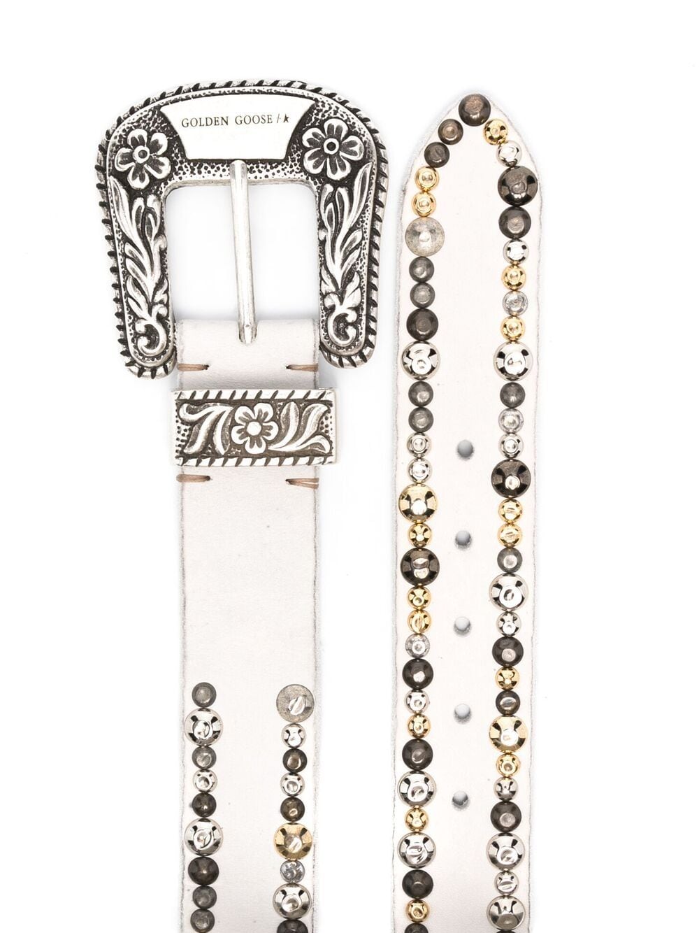 Golden Goose Lace stud-embellished belt - White von Golden Goose