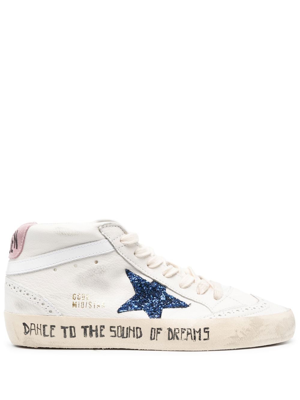 Golden Goose Mid Star lace-up sneakers - White von Golden Goose