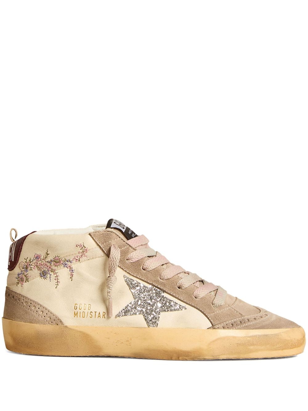 Golden Goose Midstar panelled embroidered sneakers - Neutrals von Golden Goose