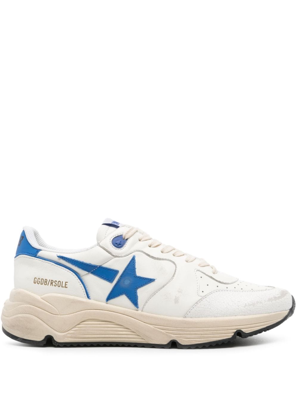 Golden Goose Running leather sneakers - White von Golden Goose