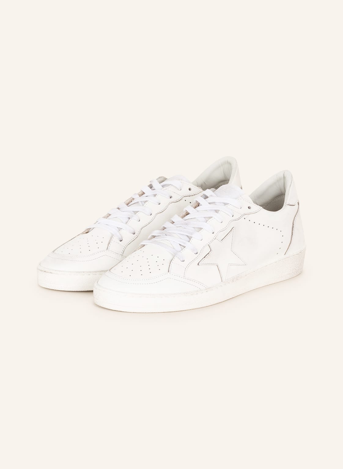 Golden Goose Sneaker Ball Star weiss von Golden Goose