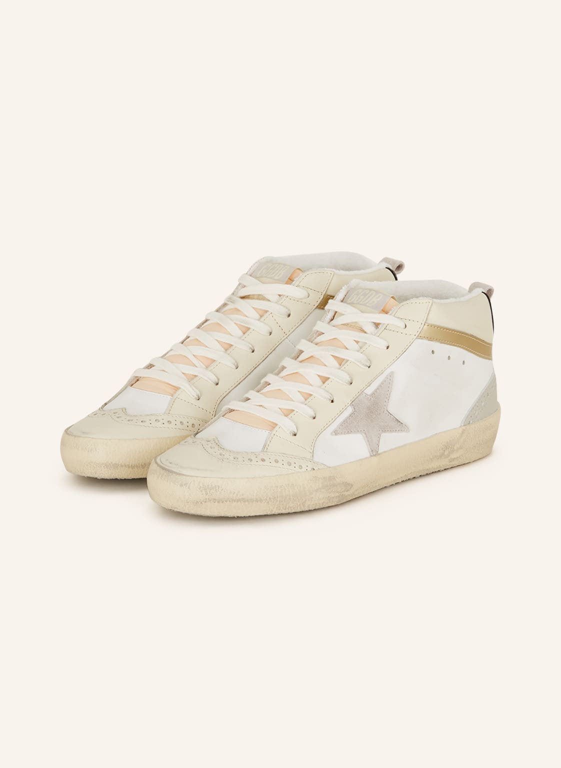 Golden Goose Sneaker Mid Star weiss von Golden Goose