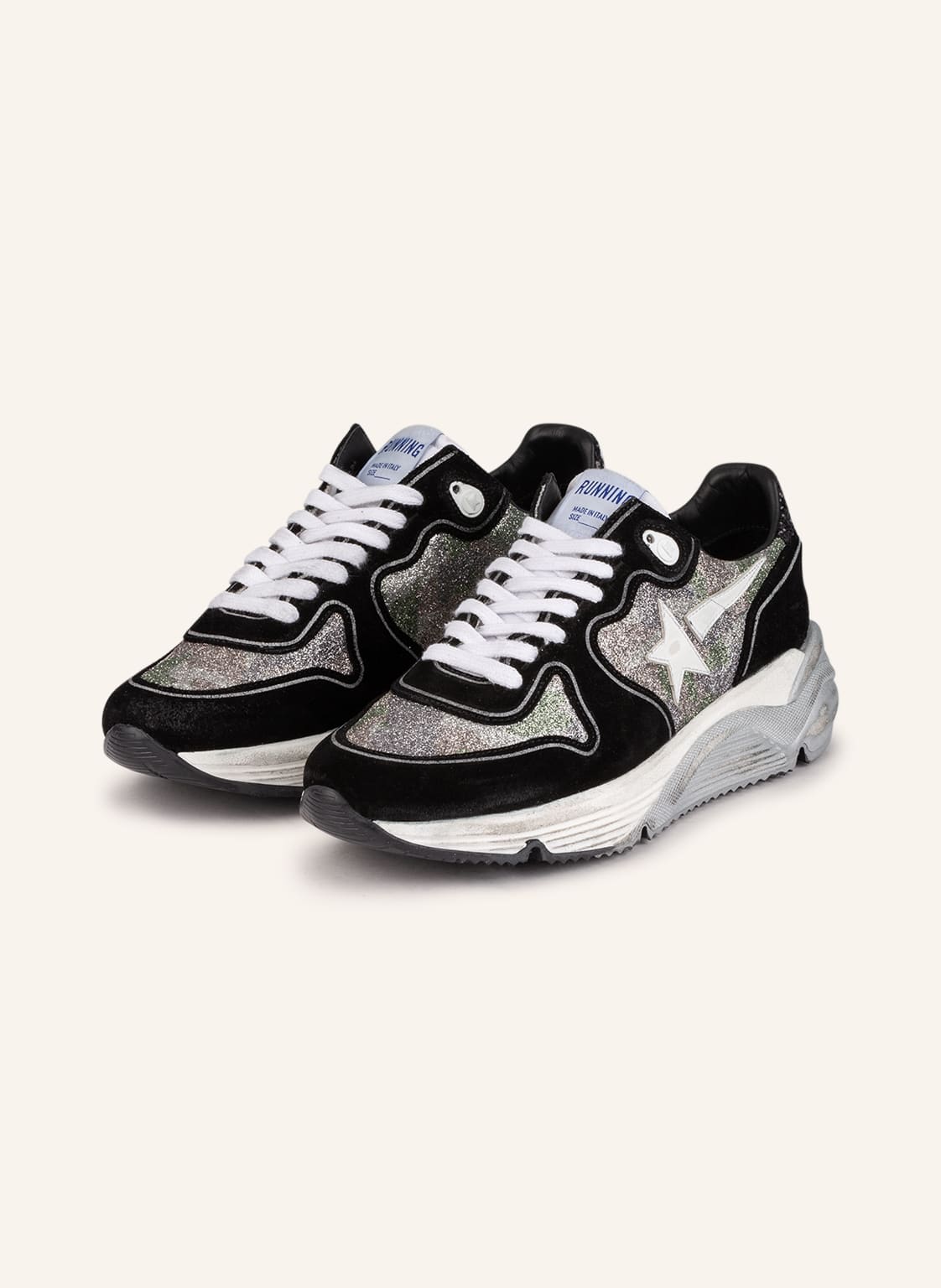 Golden Goose Sneaker Running Sole schwarz von Golden Goose