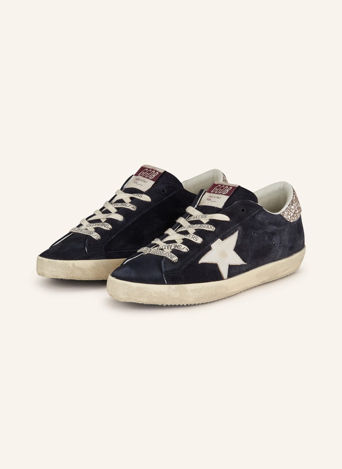 Golden Goose Sneaker Super-Star Mit Pailletten blau Golden Goose Sneaker Super-Star Mit Pailletten blau von Golden Goose