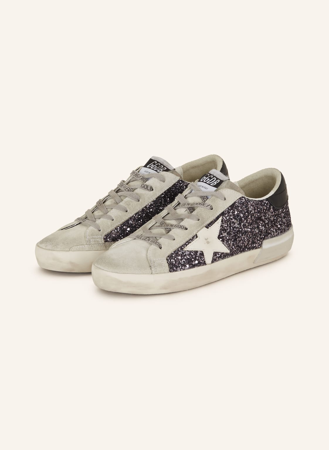 Golden Goose Sneaker Superstar silber von Golden Goose