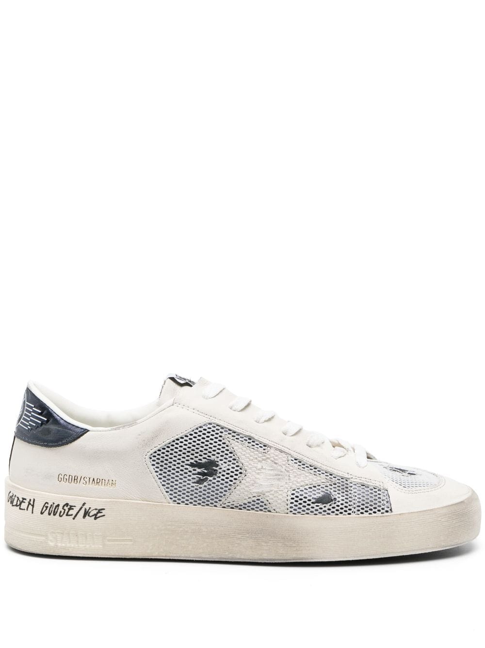 Golden Goose Stardan leather low-top sneakers - White von Golden Goose