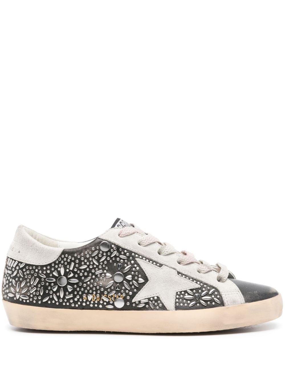 Golden Goose Super-Star leather sneakers - Black von Golden Goose