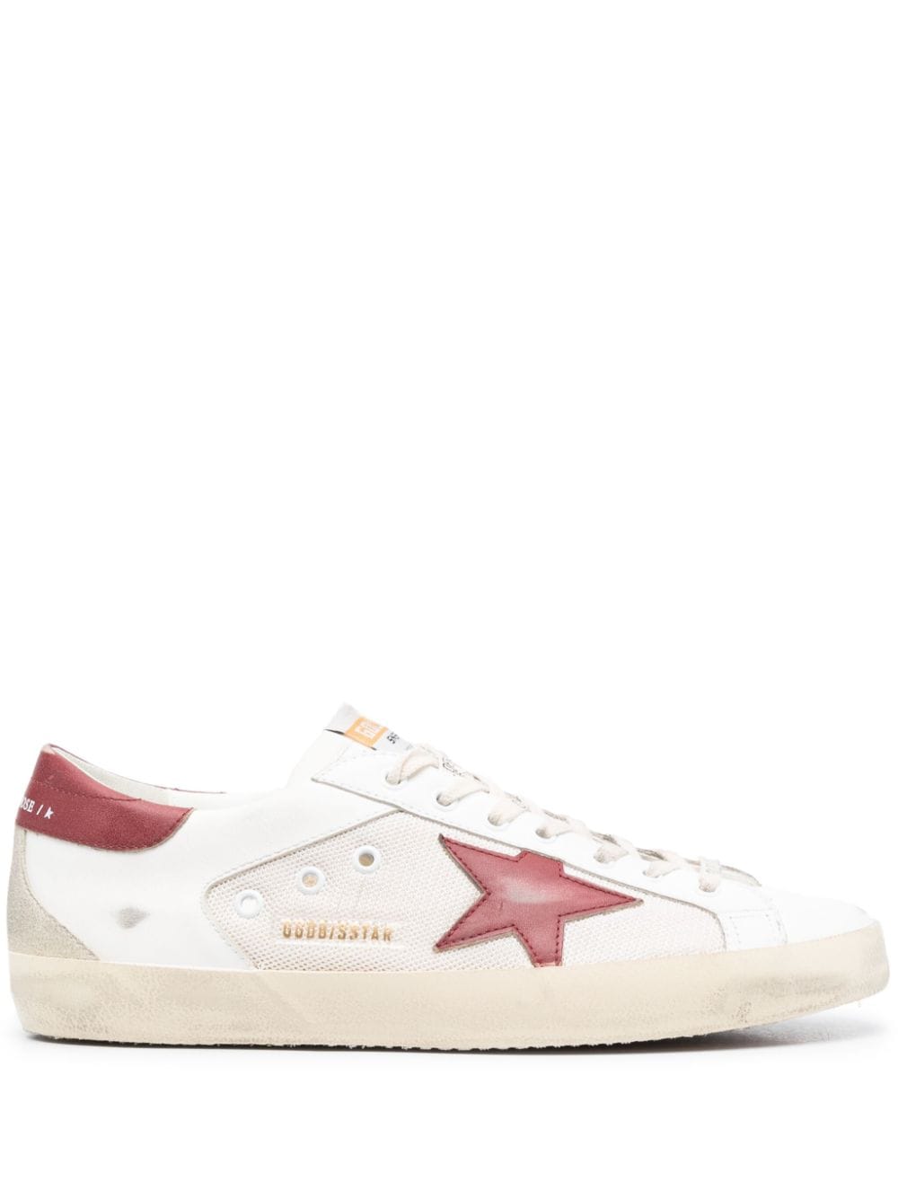 Golden Goose Super-Star mesh lace-up sneakers - White von Golden Goose