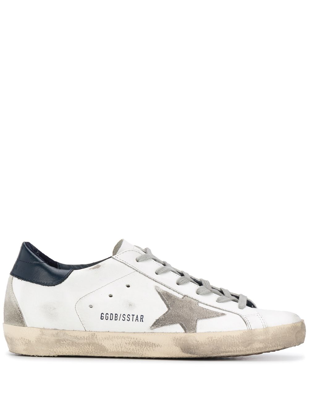 Golden Goose Super-Star distressed-finish sneakers - White von Golden Goose