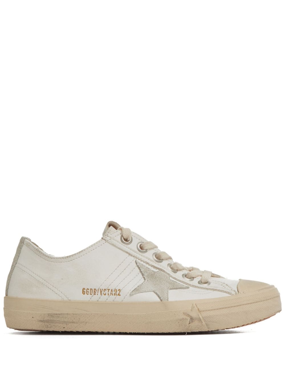 Golden Goose V-Star leather sneakers - Neutrals von Golden Goose