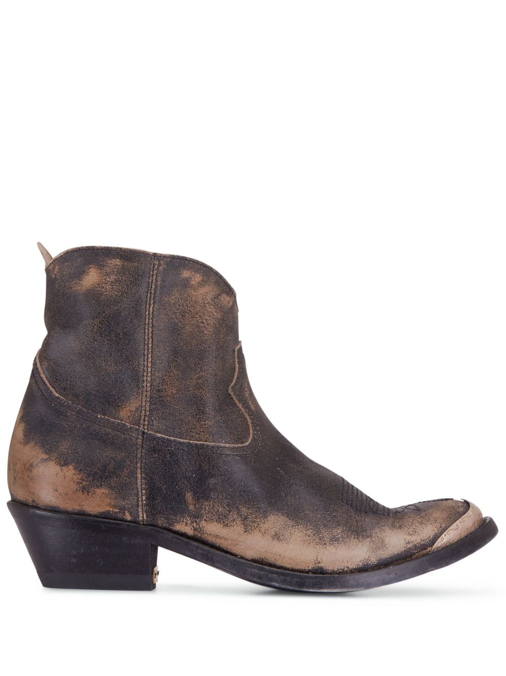 Golden Goose Young distressed-effect ankle boots - Brown von Golden Goose