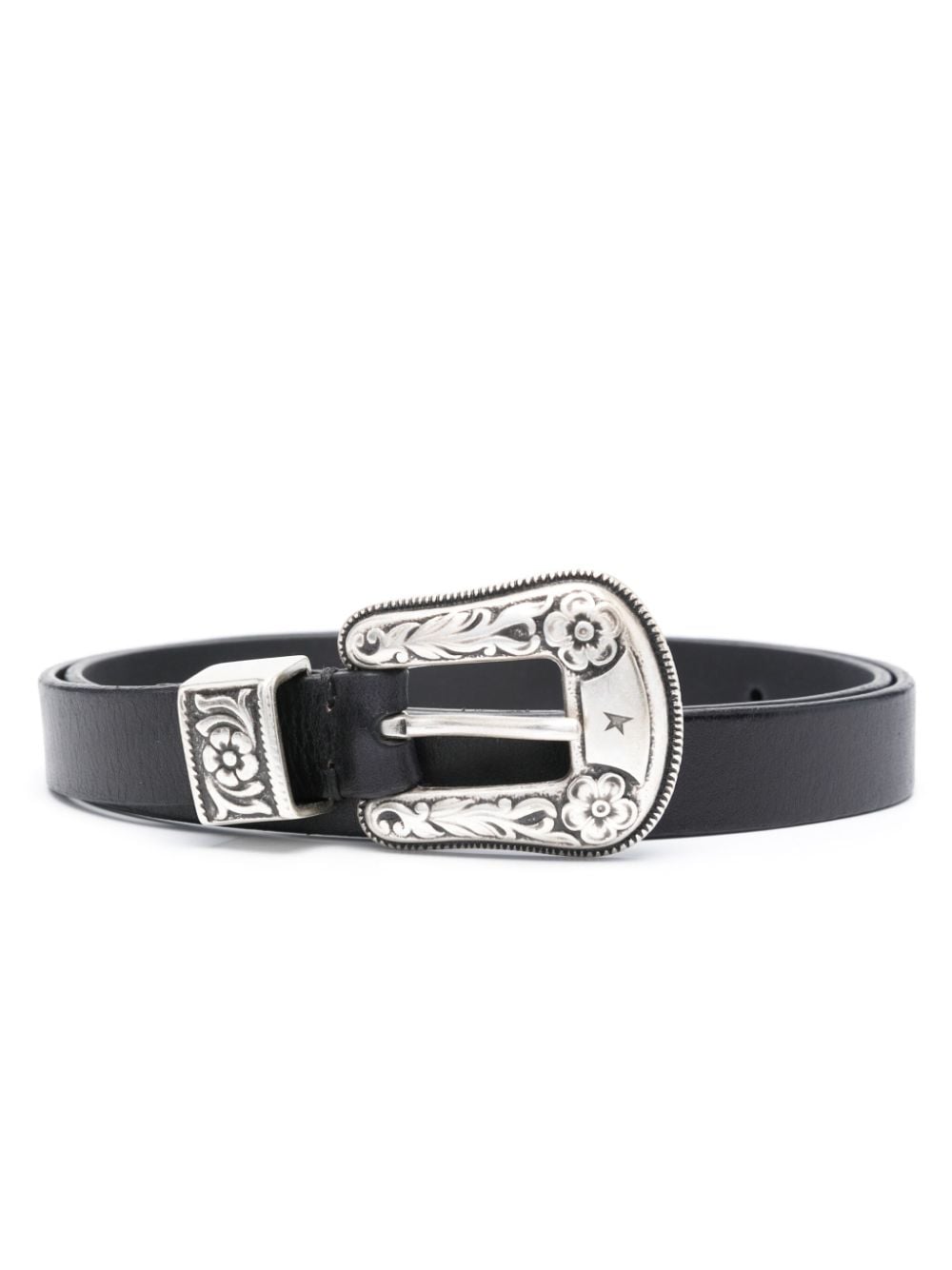 Golden Goose buckle-engraved belt - Black von Golden Goose