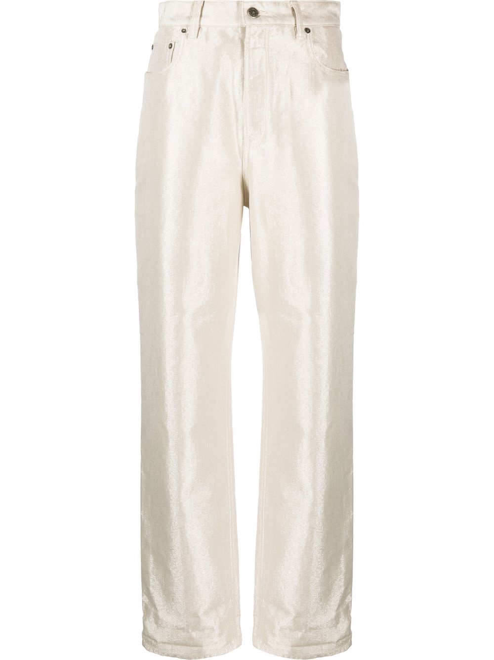 Golden Goose coated high-waist jeans - Neutrals von Golden Goose