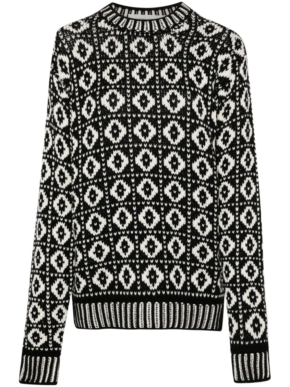 Golden Goose intarsia-knit wool jumper - Black von Golden Goose