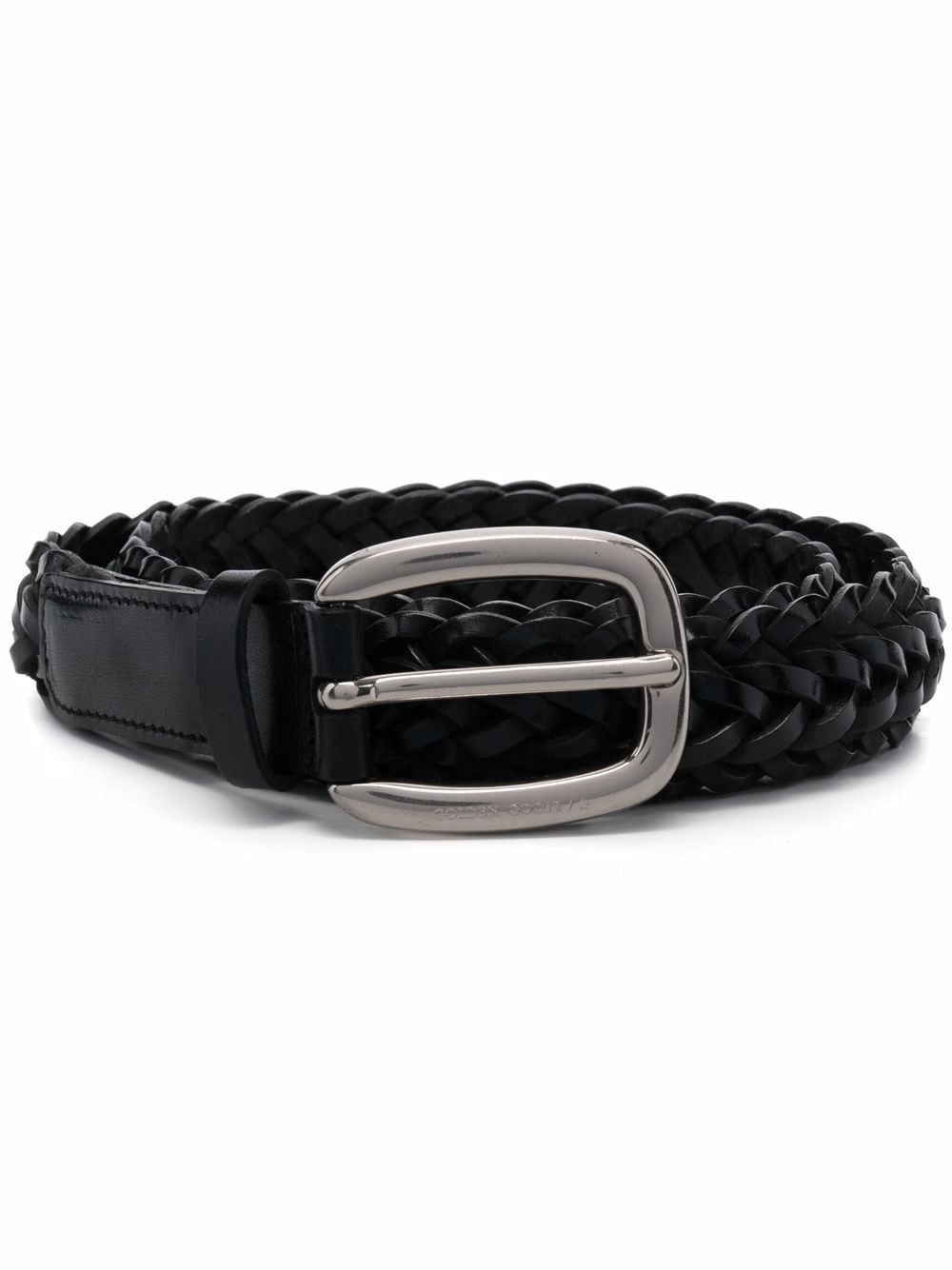 Golden Goose interwoven leather buckle belt - Black von Golden Goose