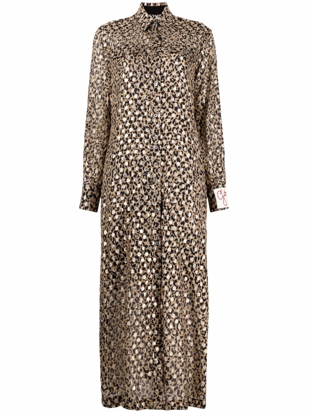 Golden Goose leopard-print shirt dress - Neutrals von Golden Goose