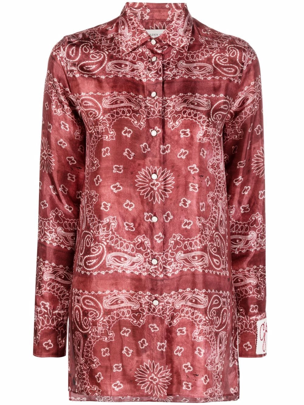 Golden Goose paisley-print shirt - Red von Golden Goose