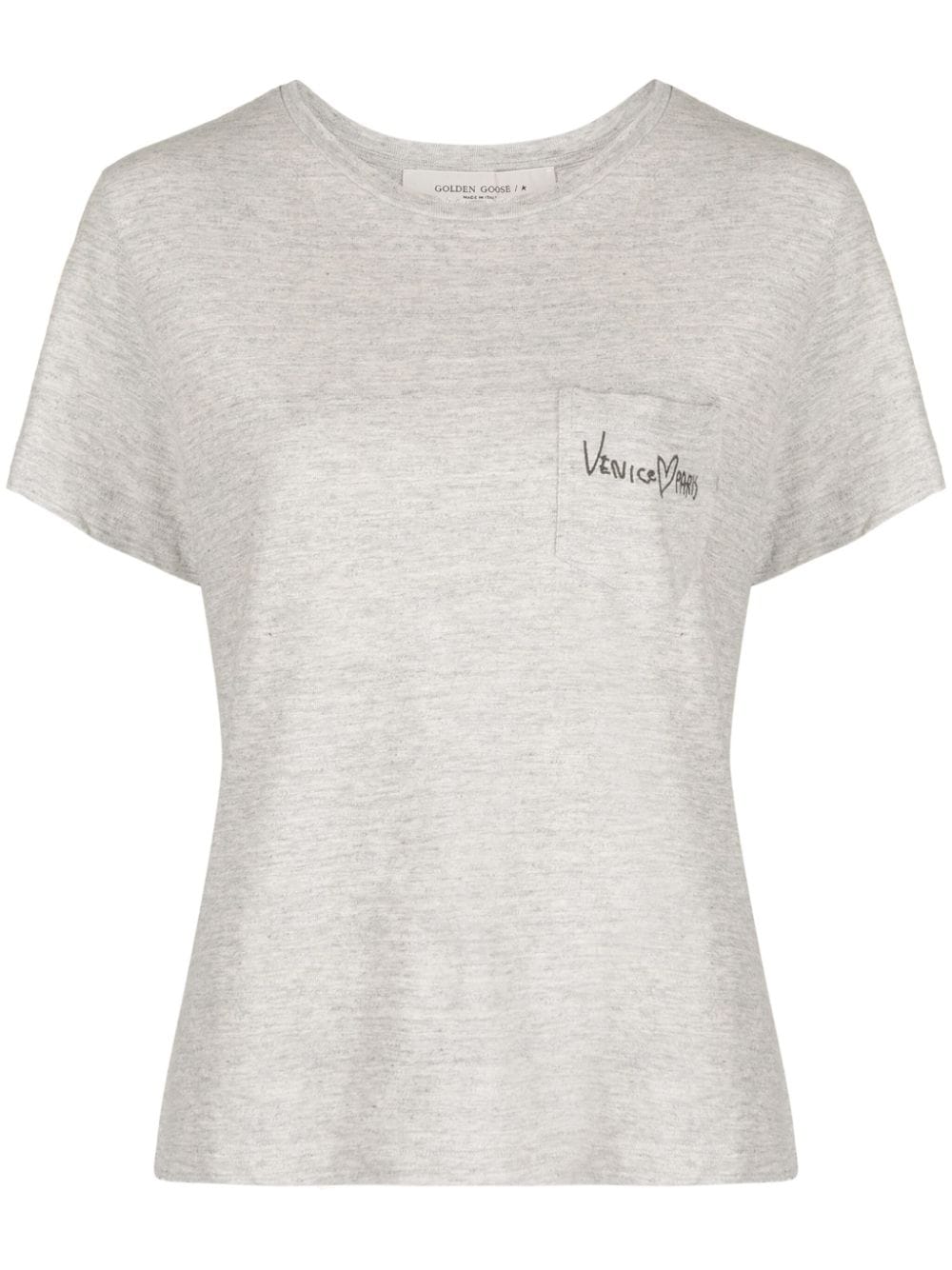 Golden Goose embroidered cotton T-shirt - Grey von Golden Goose