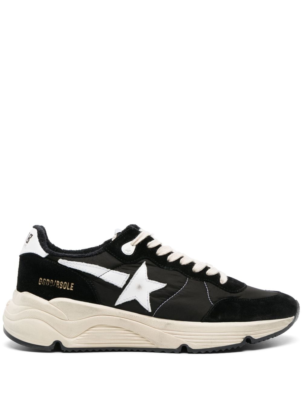 Golden Goose star-patch lace-up sneakers - Black von Golden Goose