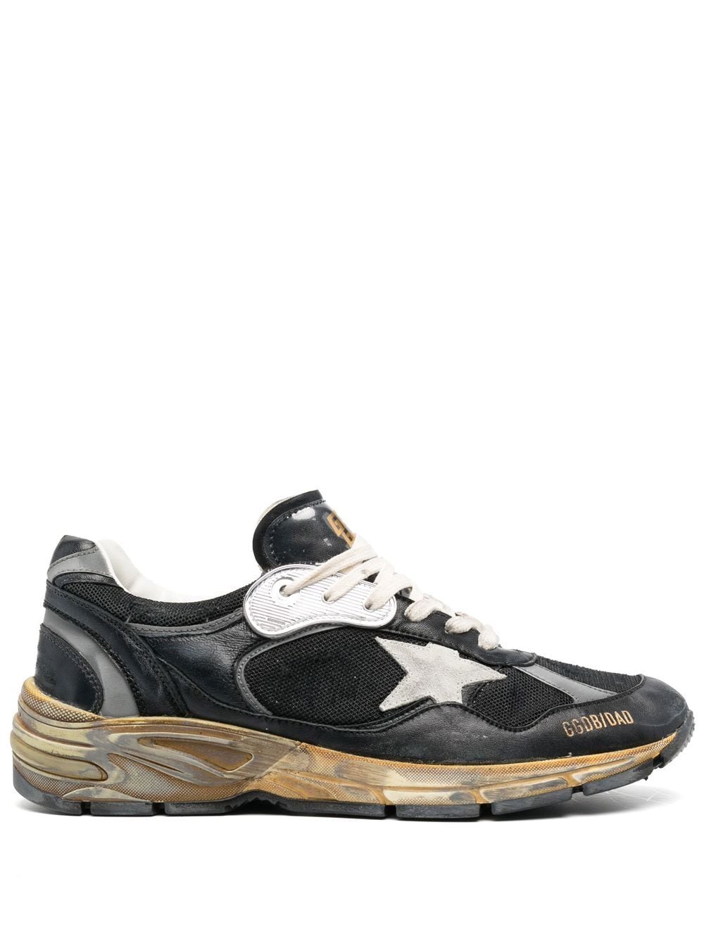 Golden Goose star-patch lace-up sneakers - Black von Golden Goose
