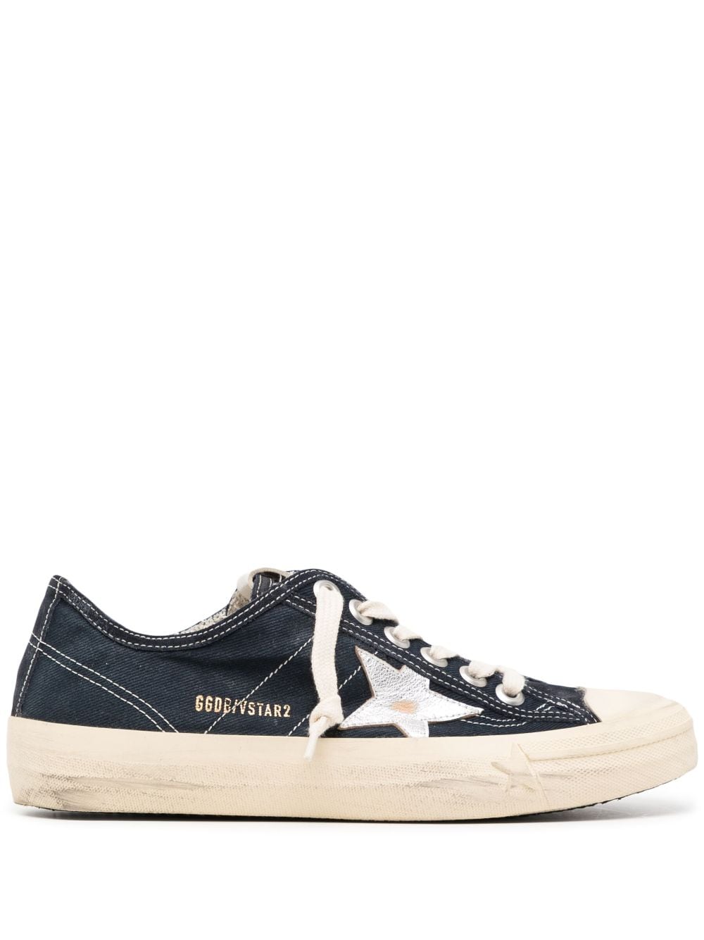 Golden Goose star-patch lace-up sneakers - Blue von Golden Goose