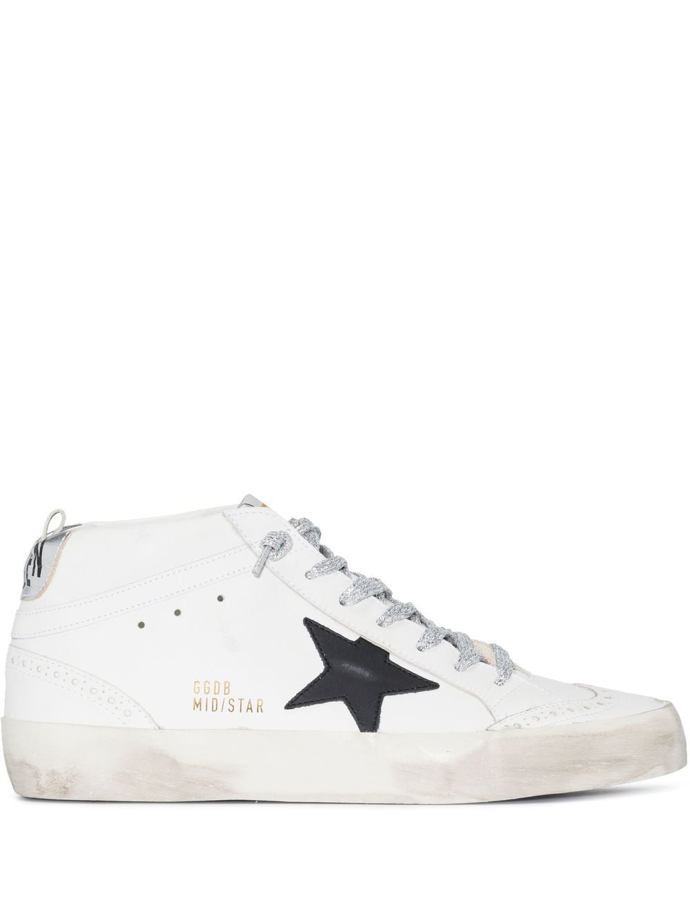 Golden Goose star-patch lace-up sneakers - White von Golden Goose