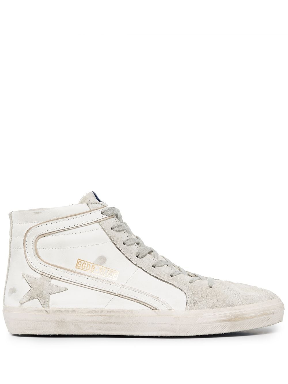 Golden Goose star-patch lace-up sneakers - White von Golden Goose