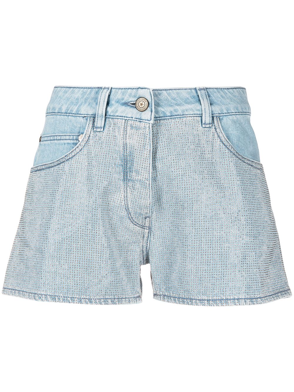 Golden Goose stud detail denim shorts - Blue von Golden Goose