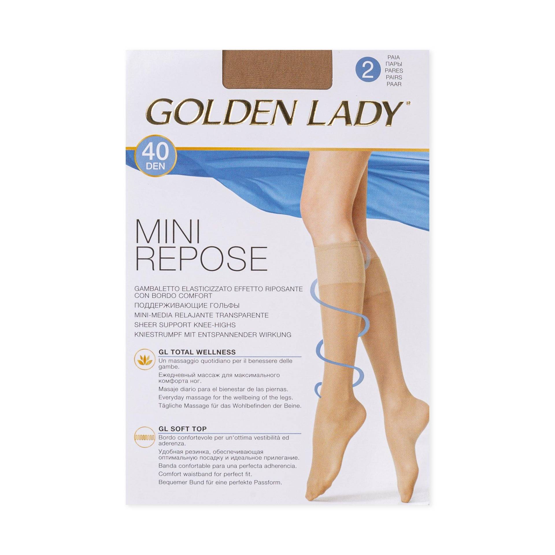 Duopack Kniestrümpfe Damen Nature M/L von GOLDEN LADY