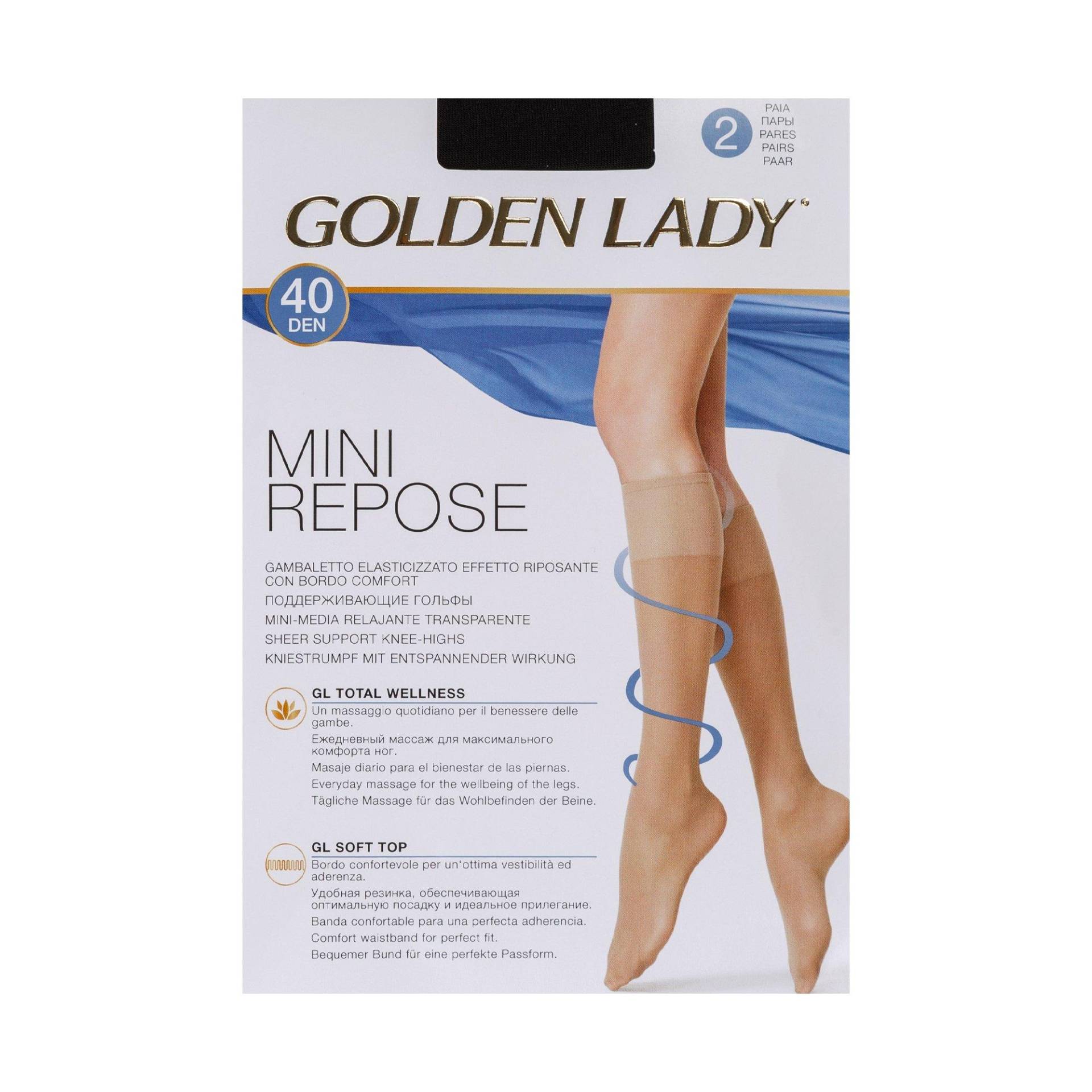 Duopack Kniestrümpfe Damen Black S/M von GOLDEN LADY