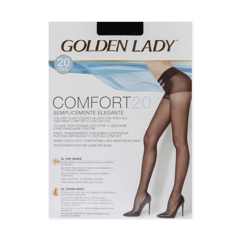 Strumpfhose, 20 Den Damen Black S von GOLDEN LADY