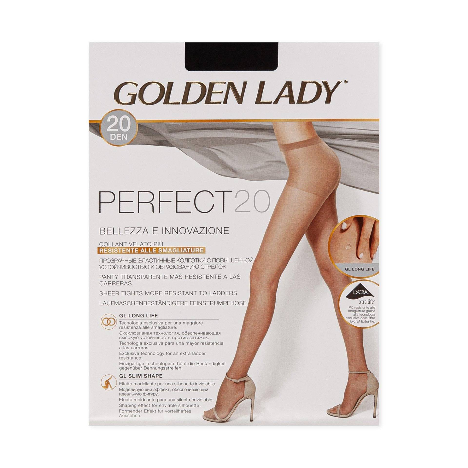 Strumpfhose, 20 Den Damen Black S von GOLDEN LADY