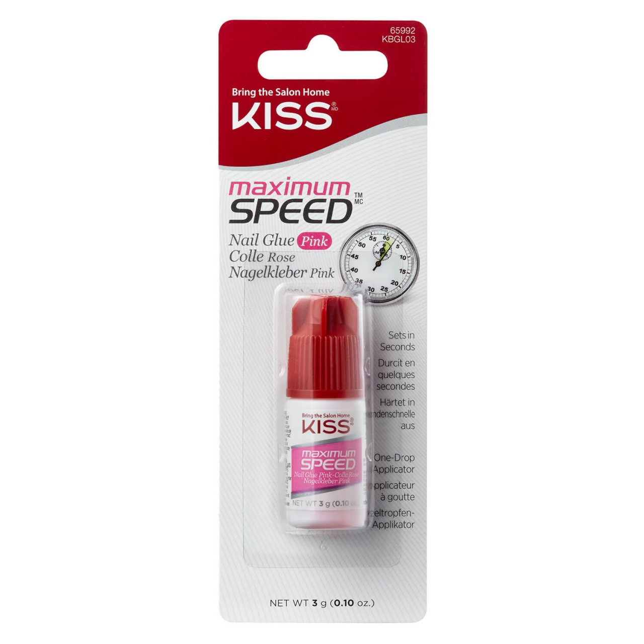 KISS Nails - Maximum Speed Pink Nail Glue von KISS