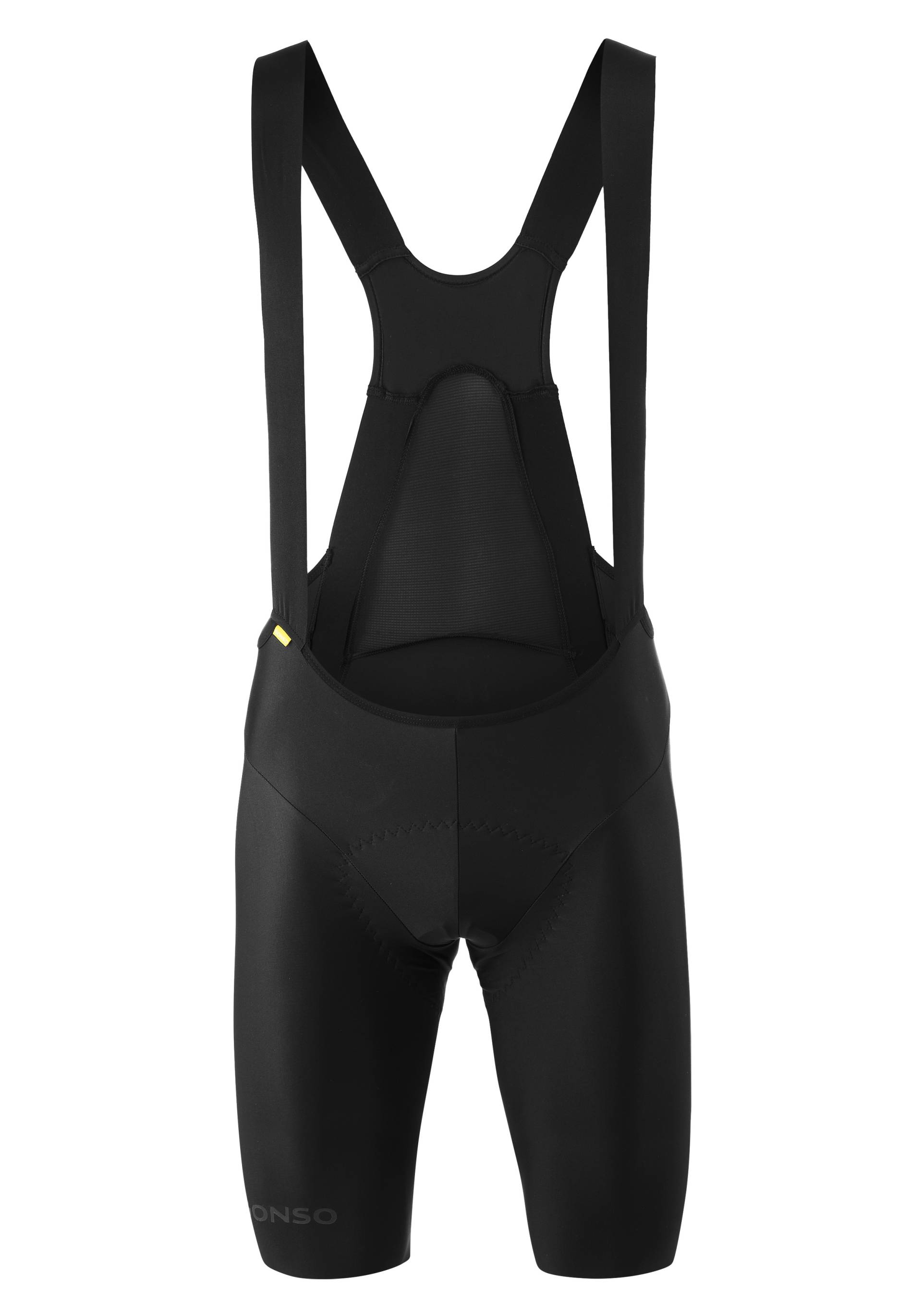 Gonso Fahrradhose »Ride Miles Bib Long Circle M«, Um 4cm verlängertes Bein mit Lasercut-Beinabschlüssen von Gonso