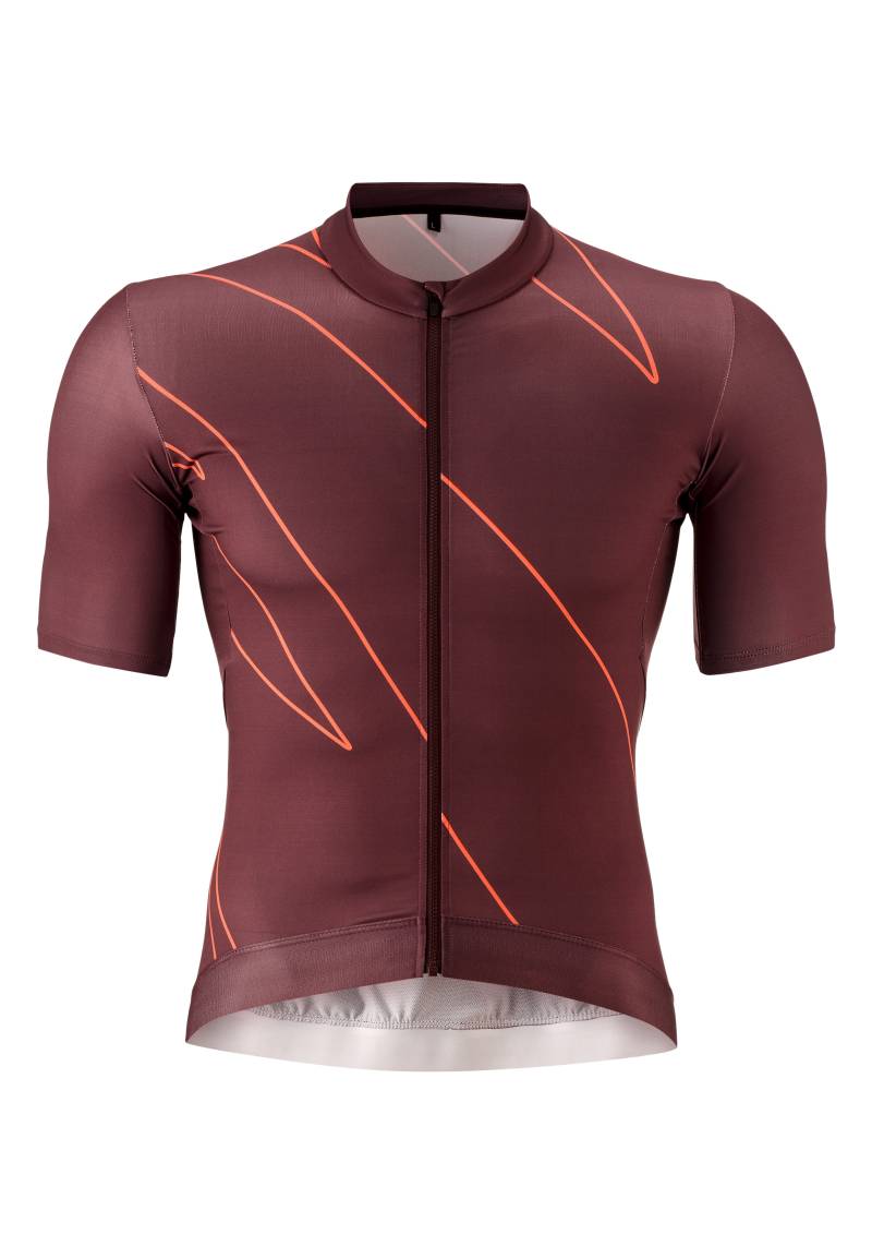 Gonso Radtrikot »Road Jersey Print M«, Herren Fahrradtrikot kurzarm, Full-Zip Trikot, Rückentasche, Slim Fit von Gonso