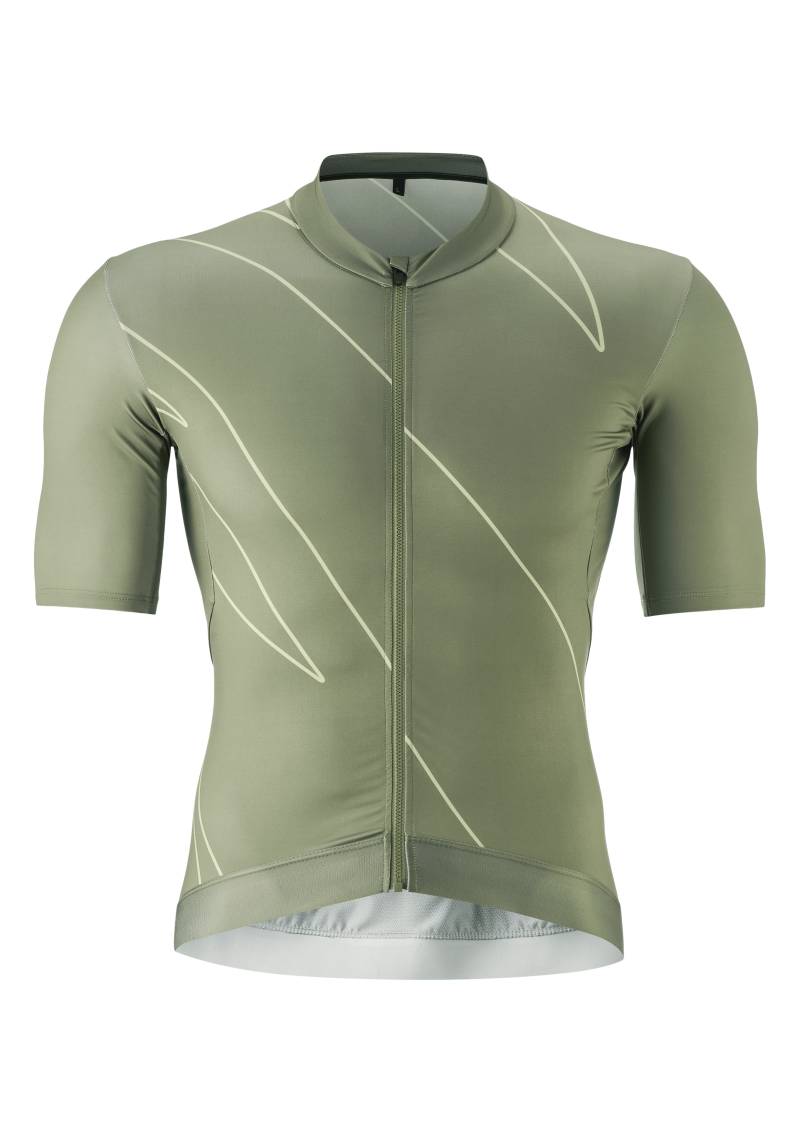 Gonso Radtrikot »Road Jersey Print M«, Herren Fahrradtrikot kurzarm, Full-Zip Trikot, Rückentasche, Slim Fit von Gonso