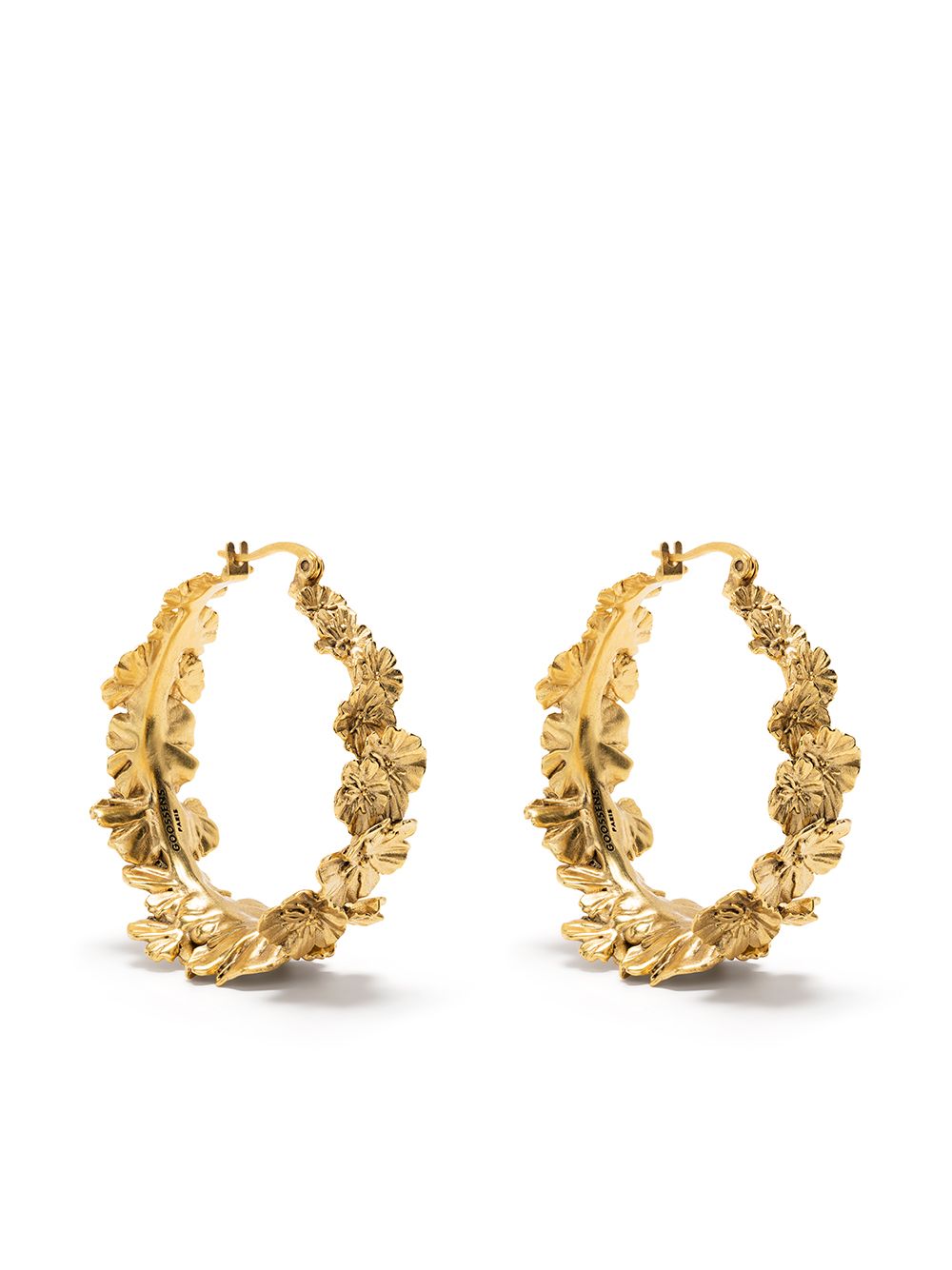 Goossens Talisman flower hoop earrings - Gold von Goossens