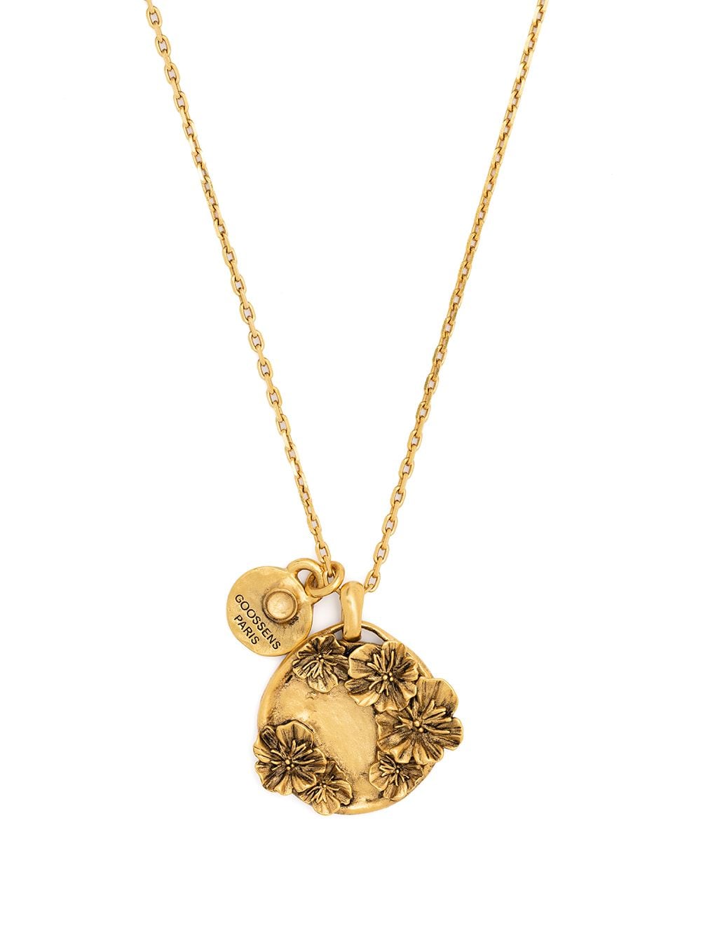 Goossens Talisman poppy flower medallion necklace - Gold von Goossens