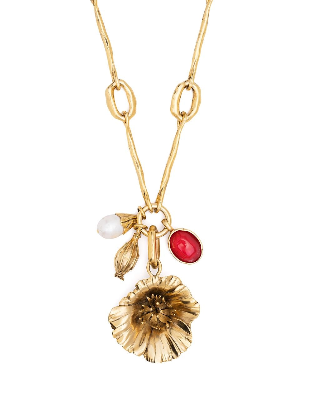 Goossens Talisman poppy flower necklace - Gold von Goossens