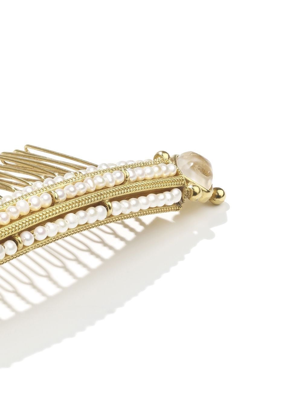 Goossens Venise pearl-detail comb - Gold von Goossens