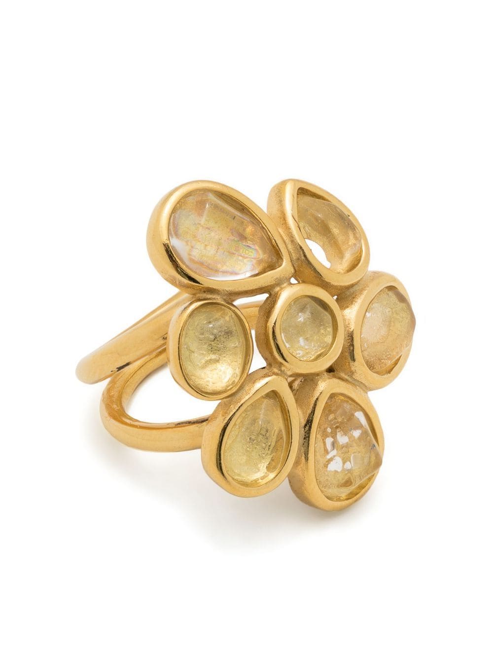 Goossens mini Cabochons finger ring - Gold von Goossens