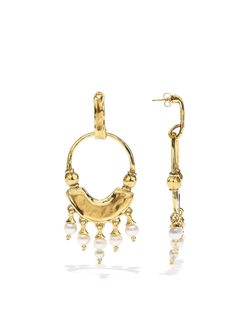 Goossens pearl-detail pendant earrings - Gold von Goossens